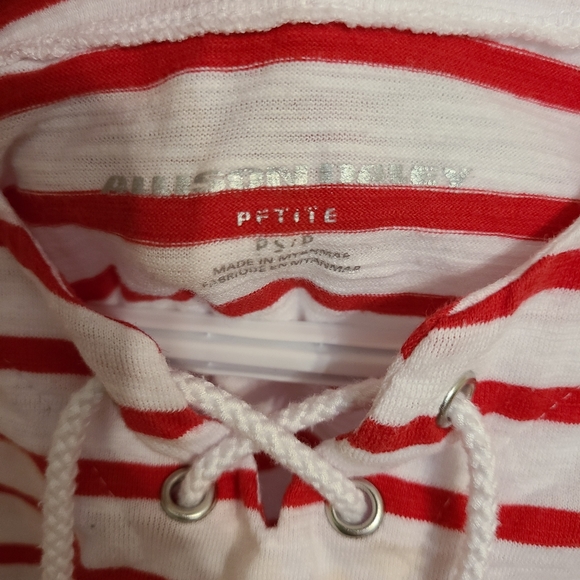 🌟4/$15 Allison Daley Striped T-Shirt Size Small Petite - Picture 3 of 5